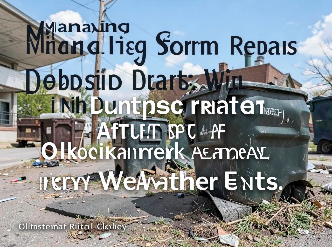 Managing Storm Debris With Dumpster Rental After Oklahoma Weather Events